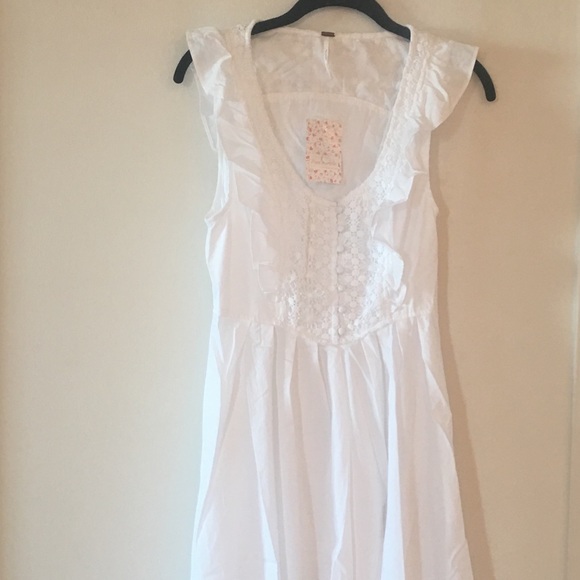 NWT Free People Half Moon Mini WhT Crochet  sz S - Picture 5 of 8